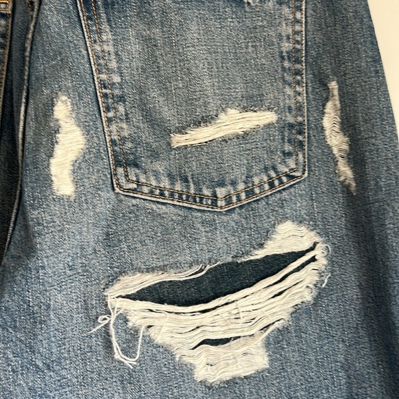 Zara Distressed Wide Leg Long Jeans | 10 - Picture 5 of 6